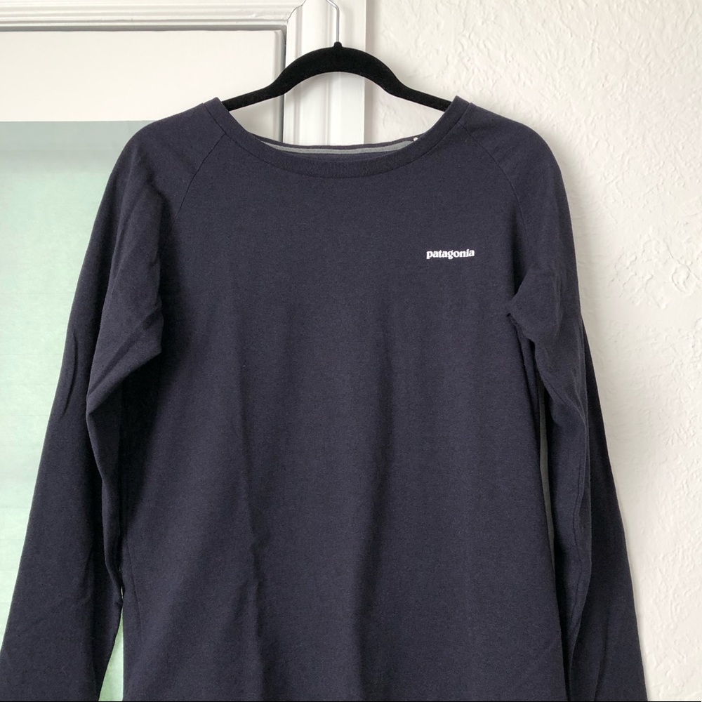 Patagonia Long sleeve pastel P-6 logo responsibili-tee sweatshirt